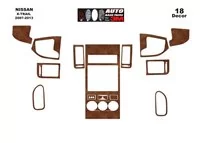 Nissan X Trail 2007-2013 Súprava obloženia palubnej dosky 3D interiéru Dekorácia palubnej dosky 16 dielov - 2 Nissan X Trail 2007-2013 Súprava obloženia palubnej dosky 3D interiéru Dekorácia palubnej dosky 16 dielov - 2