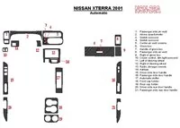 Nissan Xterra 2001-2001 Automatická prevodovka Sada 21 dielov Interiér Súprava obloženia palubnej dosky BD - 1 Nissan Xterra 2001-2001 Automatická prevodovka Sada 21 dielov Interiér Súprava obloženia palubnej dosky BD - 1