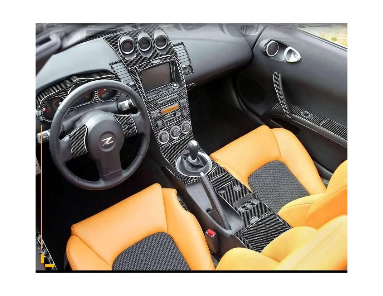 Nissan Z350 2003-2005 Kompletná súprava interiéru s automatickou prevodovkou BD Dash Trim Kit - 1