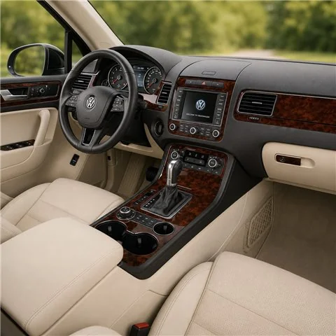 Volkswagen Touareg II 2010-2018 3D dekor palubnej dosky, 11 dielov