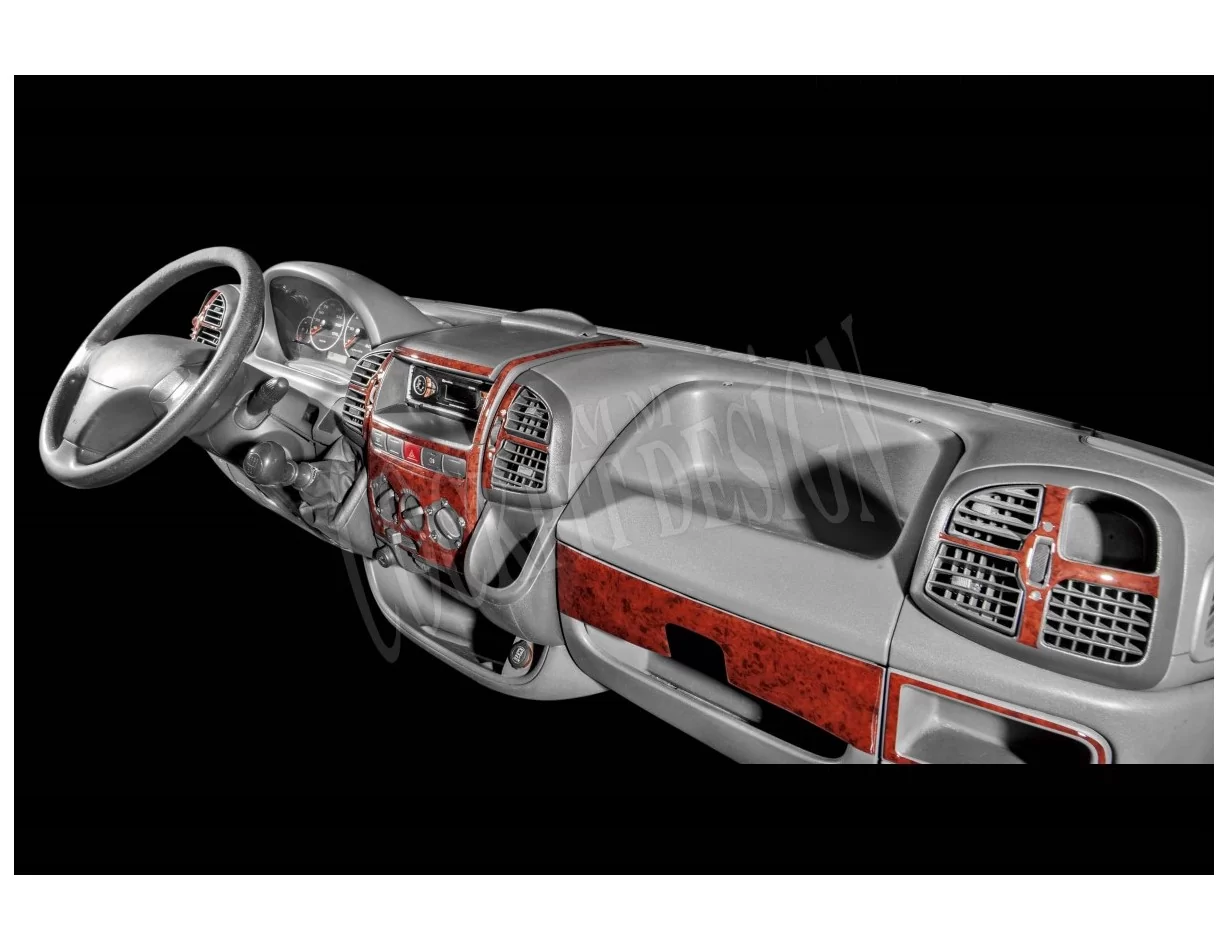 Peugeot Boxer 02.02-01.06 Súprava obloženia palubnej dosky 3D interiéru Dekorácia palubnej dosky 15 dielov - 1