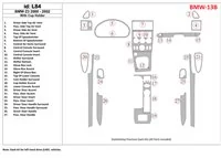 BMW Z3 2000-2003 S držiakom na sklo Interiér BD Dash Trim Kit - 1