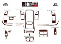 Peugeot Boxer 02.2006 Súprava obloženia palubnej dosky 3D interiéru Dekorácia palubnej dosky 23 dielov - 2