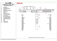 Porsche 911 1989-1997 Gearsometer Type A Interiér BD Dash Trim Kit - 2 Porsche 911 1989-1997 Gearsometer Type A Interiér BD Dash Trim Kit - 2