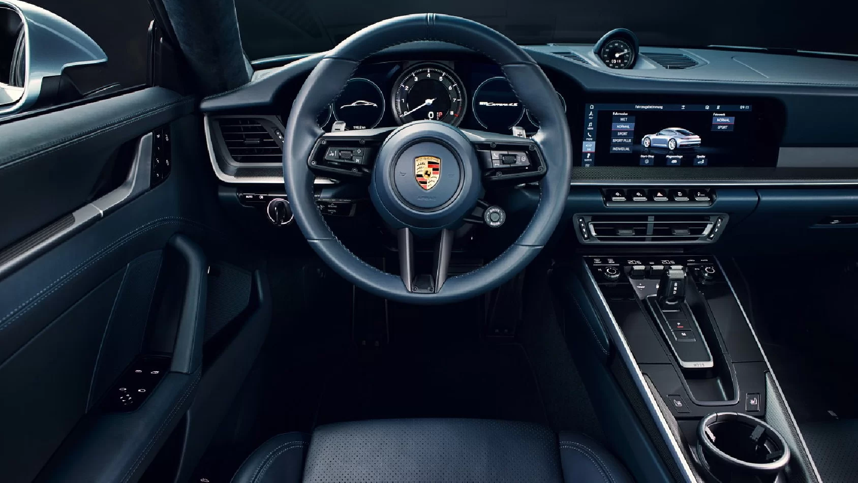 Porsche 911 od roku 2019 Súprava 3D obloženia palubnej dosky interiéru Dekorácia palubnej dosky 10 dielov - 1