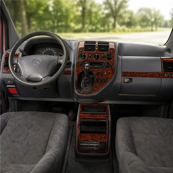 Mercedes Vito W638 V-Klasse 1999-2004 3D dekor palubnej dosky, 39 dielov