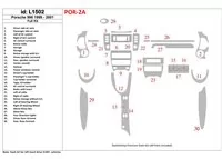 Porsche 996 1999-2001 Kompletná súprava interiéru BD Dash Trim Kit - 2 Porsche 996 1999-2001 Kompletná súprava interiéru BD Dash Trim Kit - 2