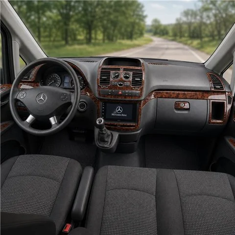 Mercedes Vito W639 2006+ 3D dekor palubnej dosky, 22 dielov