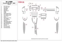Porsche Boxter 1998-UP Kompletná súprava interiéru BD Dash Trim Kit - 2 Porsche Boxter 1998-UP Kompletná súprava interiéru BD Dash Trim Kit - 2