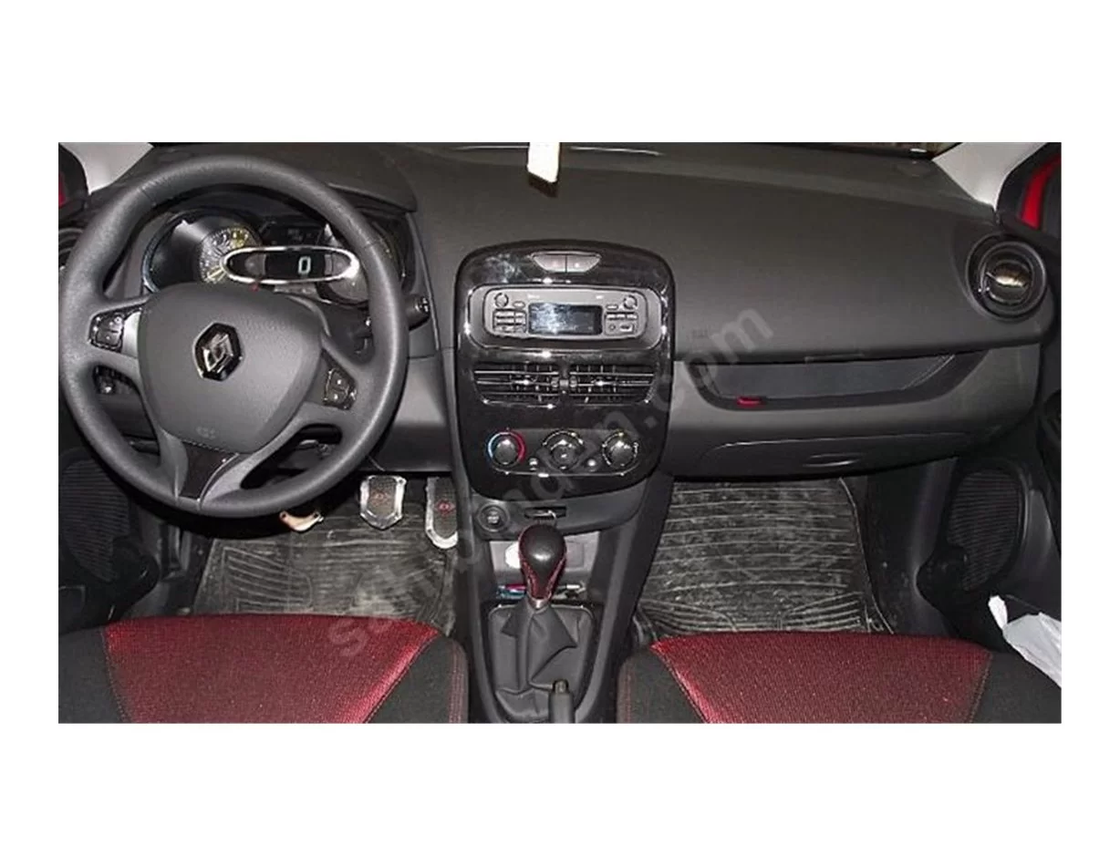Renault Clio-4 09.2012 Súprava obloženia palubnej dosky 3D interiéru Dekorácia palubnej dosky 16 dielov - 1