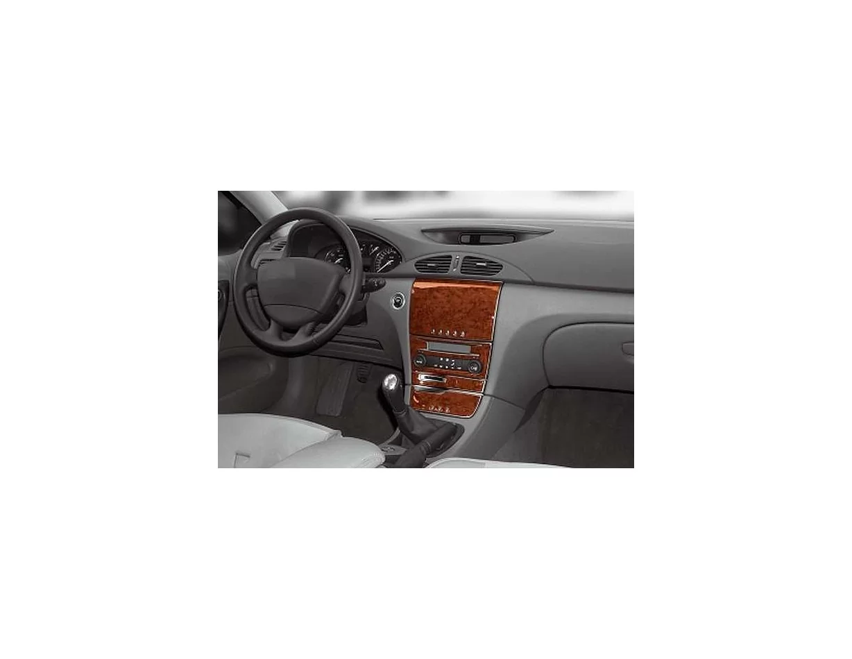 Renault Laguna 02.01-03.05 3D súprava obloženia palubnej dosky interiéru 7-dielna súprava obloženia palubnej dosky - 1