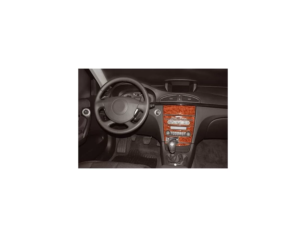 Renault Laguna 04.05-08.09 3D súprava obloženia palubnej dosky interiéru 5-dielna súprava obloženia palubnej dosky - 1