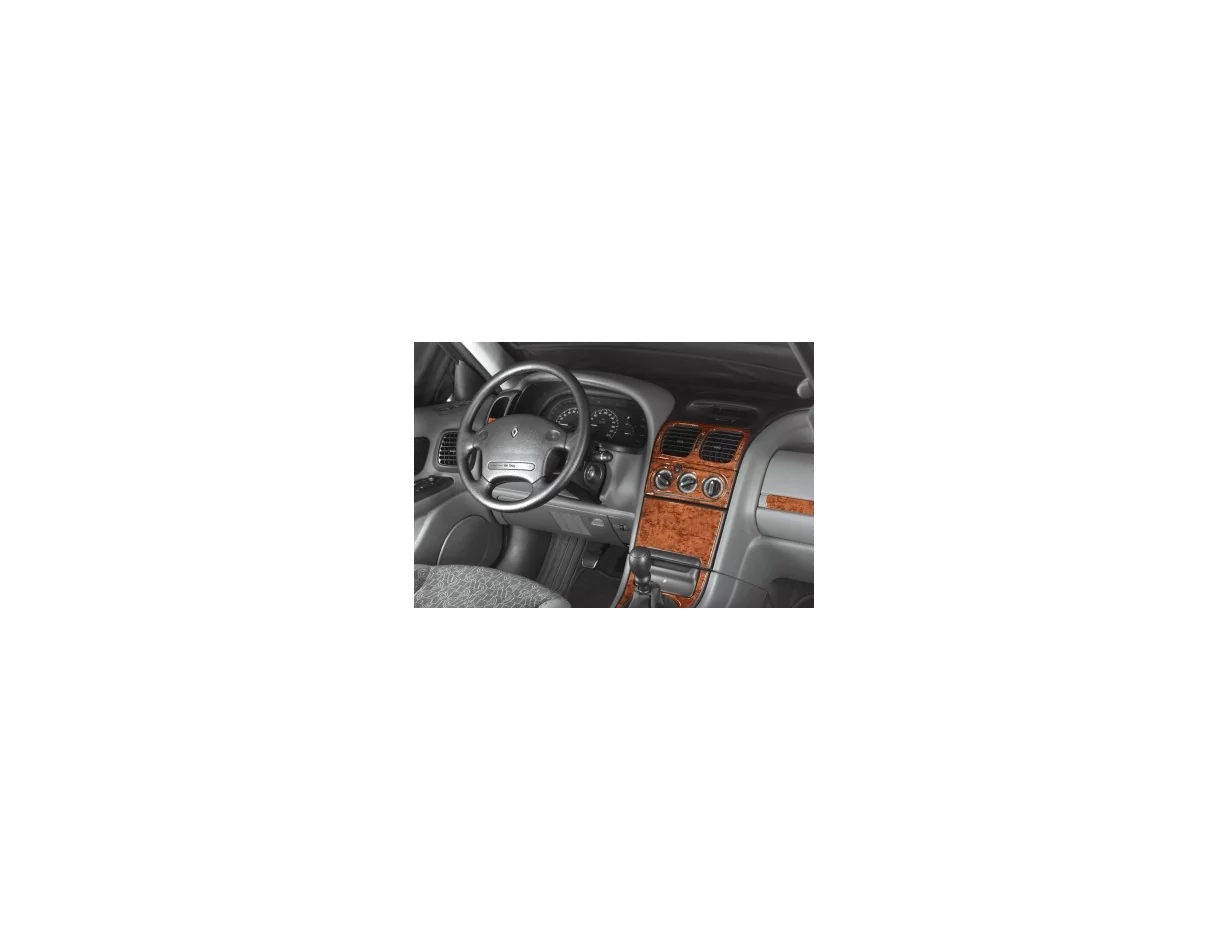 Renault Laguna 04.94-06.98 3D súprava obloženia palubnej dosky interiéru 10-dielna súprava obloženia palubnej dosky - 1