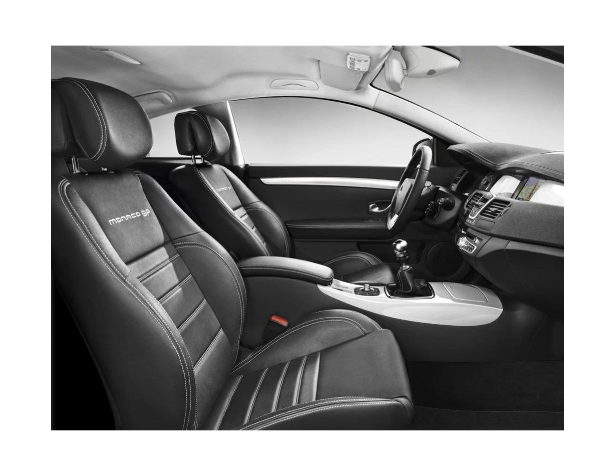 Renault Laguna 09.2009 Súprava obloženia palubnej dosky 3D interiéru Dekorácia palubnej dosky 4 diely - 1