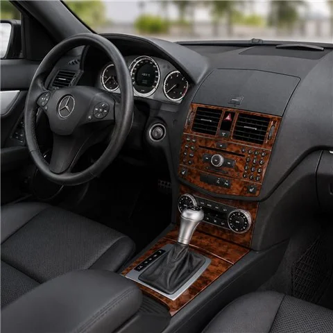 Mercedes C-Class W204 2006-2011 3D dekor palubnej dosky, 11 dielov
