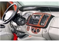 Renault Trafic Nissan Primastar 04.01-12.06 3D súprava obloženia palubnej dosky interiéru 6-dielna súprava obloženia palubnej do Renault Trafic Nissan Primastar 04.01-12.06 3D súprava obloženia palubnej dosky interiéru 6-dielna súprava obloženia palubnej do