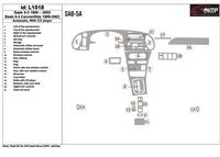 Saab 9-3 1999-2002 Automatická prevodovka, s CD prehrávačom, bez OEM interiéru BD Dash Trim Kit - 1 Saab 9-3 1999-2002 Automatická prevodovka, s CD prehrávačom, bez OEM interiéru BD Dash Trim Kit - 1