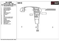 Saab 9-3 1999-2002 Manuálna prevodovka, S CD prehrávačom, Bez OEM, Súprava 20 dielov Interiér Súprava obloženia palubnej dosky B Saab 9-3 1999-2002 Manuálna prevodovka, S CD prehrávačom, Bez OEM, Súprava 20 dielov Interiér Súprava obloženia palubnej dosky B