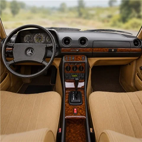 Mercedes E-Class W123 1976-1986 3D dekor palubnej dosky, 10 dielov