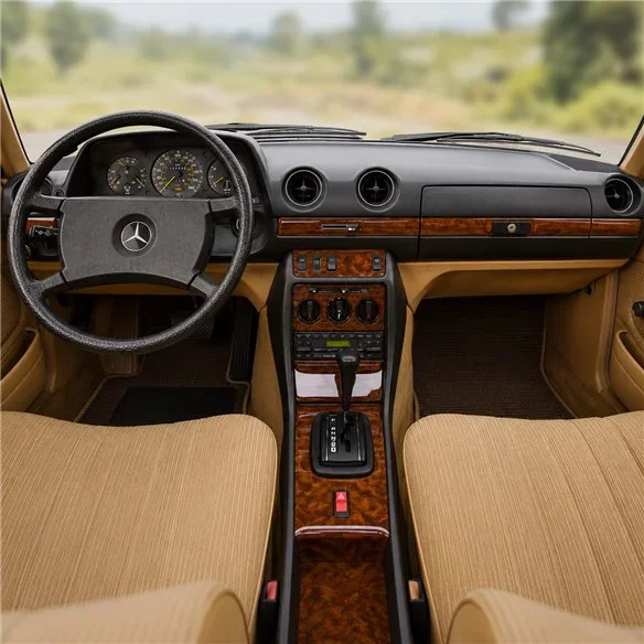 Mercedes E-Class W123 1976-1986 3D dekor palubnej dosky, 10 dielov