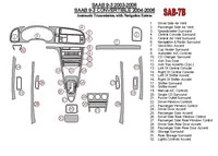 Saab 9-3 2003-2006 Automatická prevodovka, so systémom NAVI Interiér BD Dash Trim Kit - 2 Saab 9-3 2003-2006 Automatická prevodovka, so systémom NAVI Interiér BD Dash Trim Kit - 2
