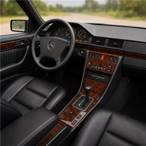 Mercedes E-Class W124 1985-1996 3D dekor palubnej dosky, 14 dielov