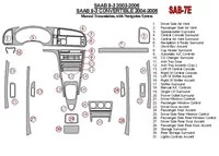 Saab 9-3 2003-2006 manuálna prevodovka, s NAVI interiérom BD Dash Trim Kit - 2 Saab 9-3 2003-2006 manuálna prevodovka, s NAVI interiérom BD Dash Trim Kit - 2