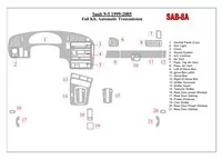 Saab 9-5 1999-2005 Kompletná sada, interiér automatickej prevodovky BD Dash Dekor Kit - 2 Saab 9-5 1999-2005 Kompletná sada, interiér automatickej prevodovky BD Dash Dekor Kit - 2