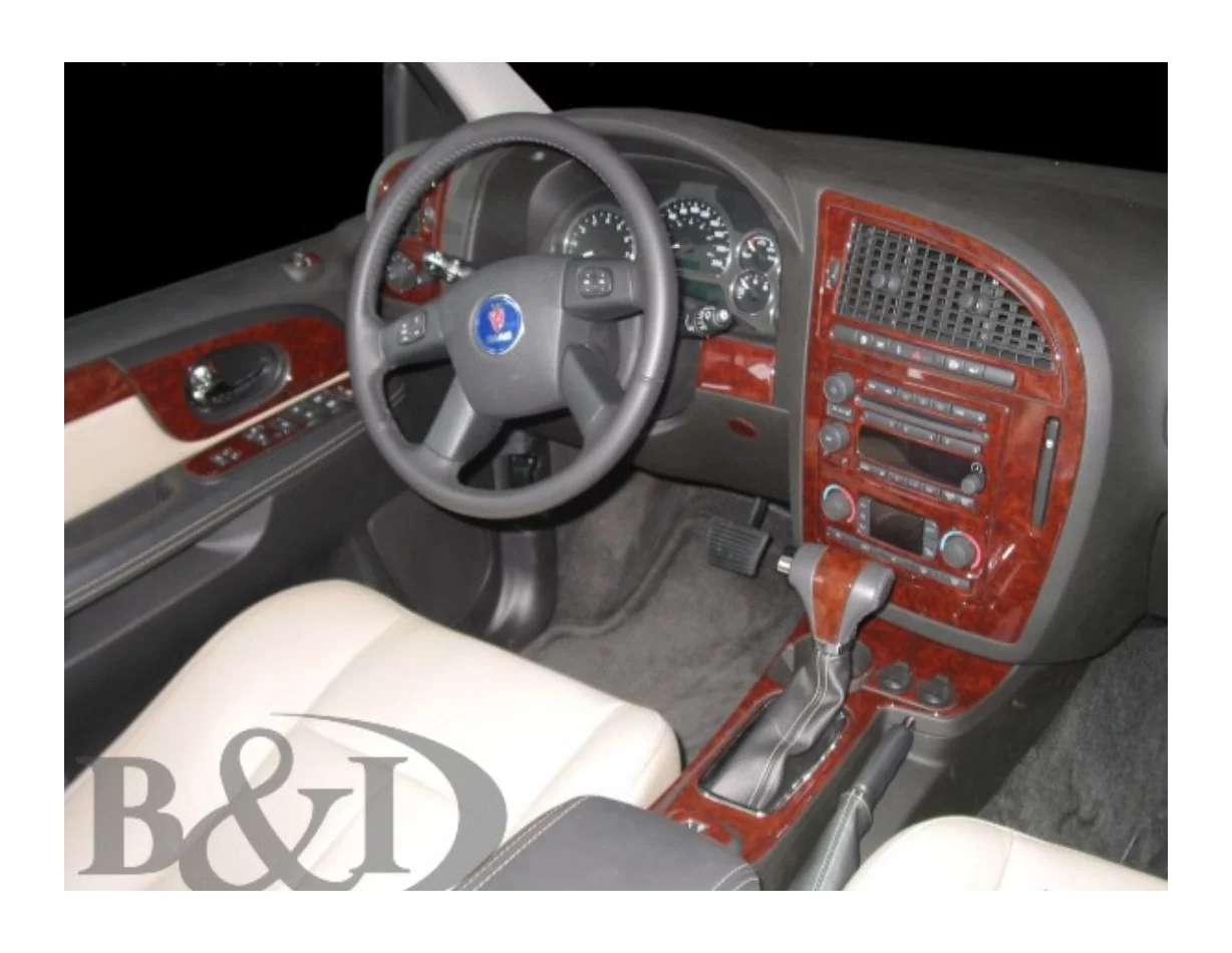 Saab 9-7x 2006-UP, kompletná sada, súprava obloženia interiéru automatickej prevodovky BD - 1