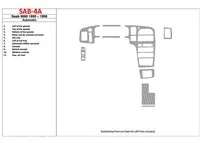 Saab 9000 1995-1996 automatická prevodovka, sada 11 dielov Interiér BD Dash Trim Kit - 1 Saab 9000 1995-1996 automatická prevodovka, sada 11 dielov Interiér BD Dash Trim Kit - 1