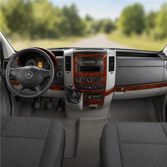 Mercedes Sprinter W906 2006+ 3D dekor palubnej dosky, 18 dielov