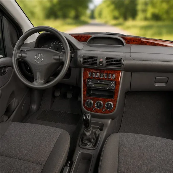 Mercedes Vaneo W414 2001-2006 3D dekor palubnej dosky, 3 dielov