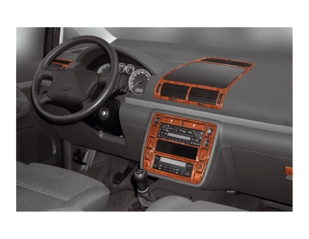 Seat Alhambra 07.00-12.09 3D súprava obloženia palubnej dosky interiéru 24-dielna súprava obloženia palubnej dosky - 1