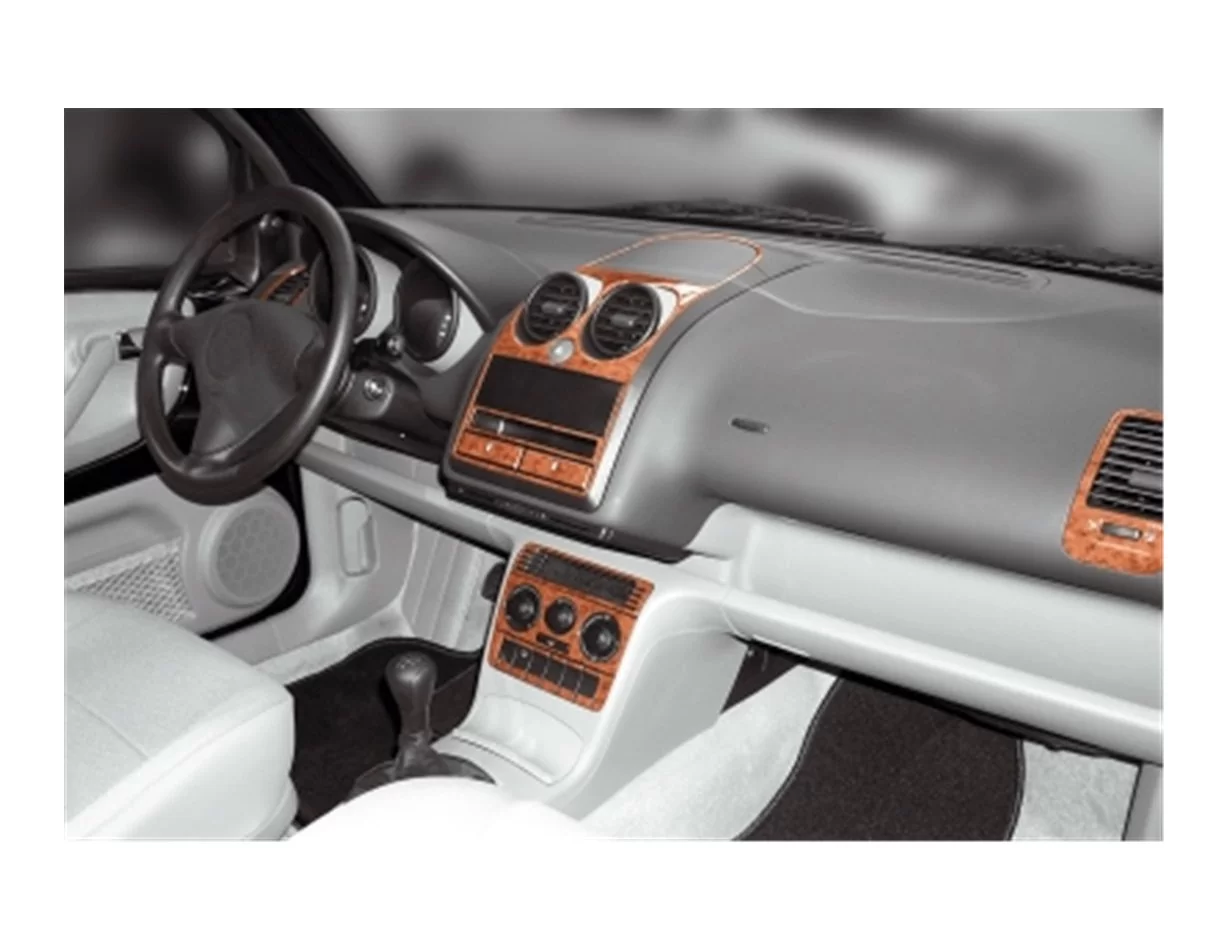 Seat Arosa 02.01-04.05 Súprava obloženia palubnej dosky interiéru 3D Dekor na palubnú dosku 24 dielov - 1