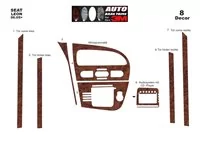Seat Leon 1P 06.05-09.09 3D Súprava obloženia palubnej dosky interiéru Dekorácia palubnej dosky 8 dielov - 2 Seat Leon 1P 06.05-09.09 3D Súprava obloženia palubnej dosky interiéru Dekorácia palubnej dosky 8 dielov - 2