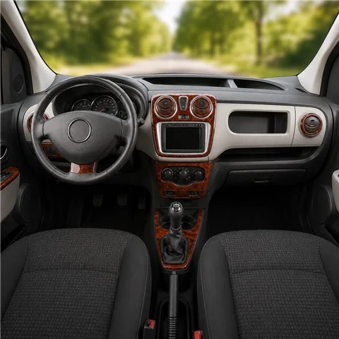 Dacia Dokker 2013+ 3D dekor palubnej dosky, 21 dielov