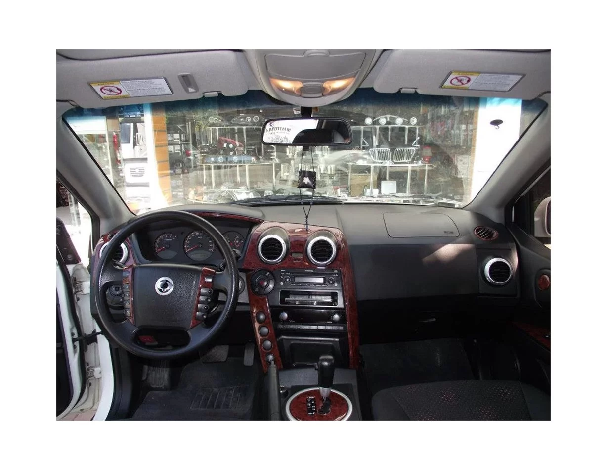 Ssangyong Actyon Sport 08.2009 Súprava obloženia palubnej dosky 3D interiéru 20 dielov - 1