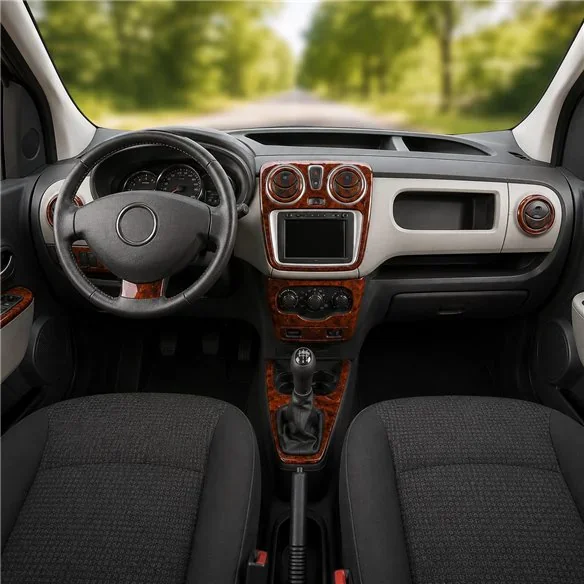 Dacia Lodgy 2013+ 3D dekor palubnej dosky, 21 dielov