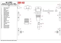 Subaru Forester 2007-2008 kompletná sada, manuálna prevodovka, automatická súprava klimatizácie interiéru BD - 1 Subaru Forester 2007-2008 kompletná sada, manuálna prevodovka, automatická súprava klimatizácie interiéru BD - 1