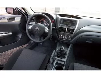Subaru Impreza 01.2007 Súprava obloženia palubnej dosky 3D interiéru Dekorácia palubnej dosky 22 dielov - 1