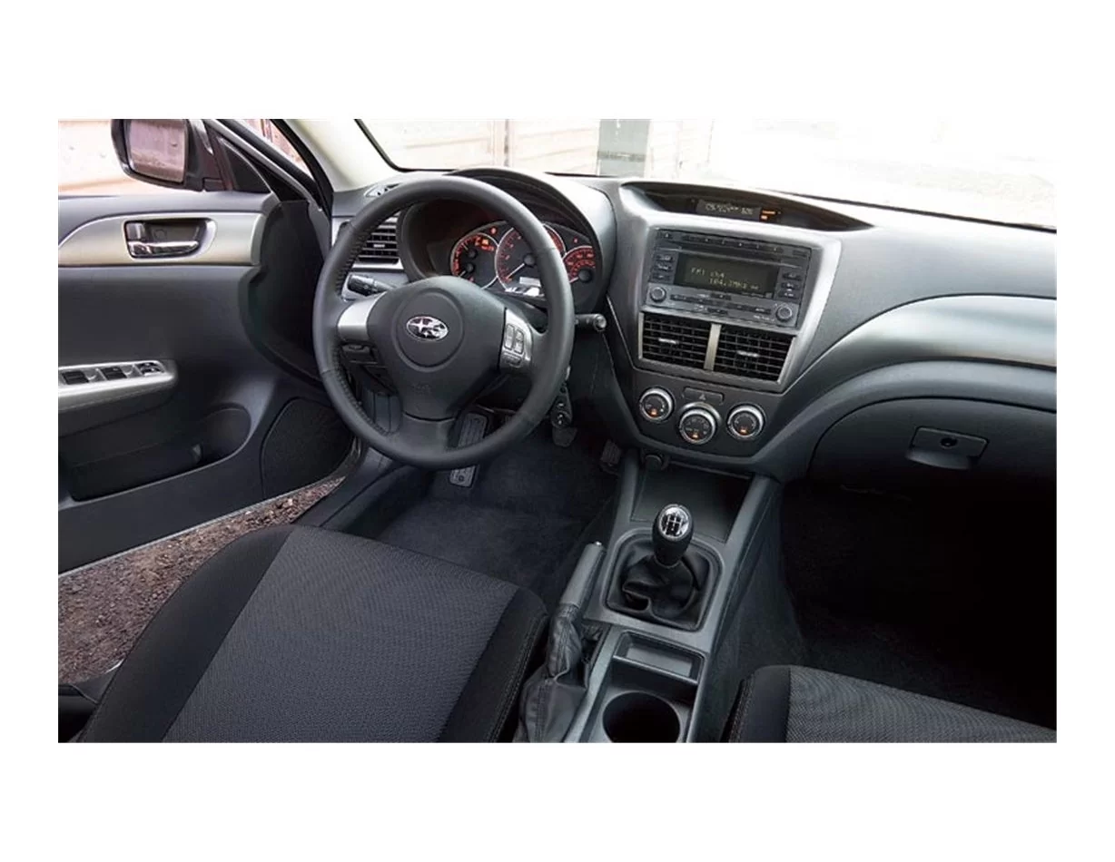 Subaru Impreza 01.2007 Súprava obloženia palubnej dosky 3D interiéru Dekorácia palubnej dosky 22 dielov - 1