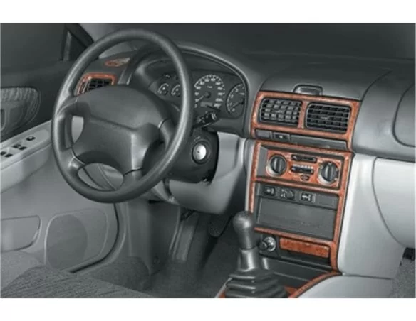 Subaru Impreza 10,98-12,00 3D súprava obloženia palubnej dosky interiéru 13-dielna súprava obloženia palubnej dosky - 1