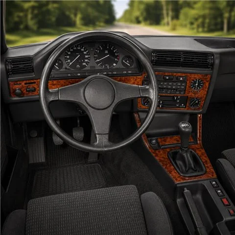 BMW 3 Series E30 1985-1994 3D dekor palubnej dosky, 10 dielov