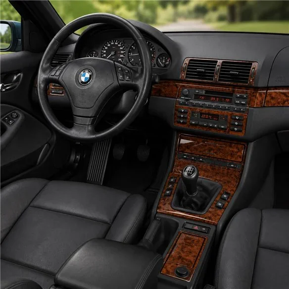 BMW 3 Series E46 1998-2004 3D dekor palubnej dosky, 25 dielov