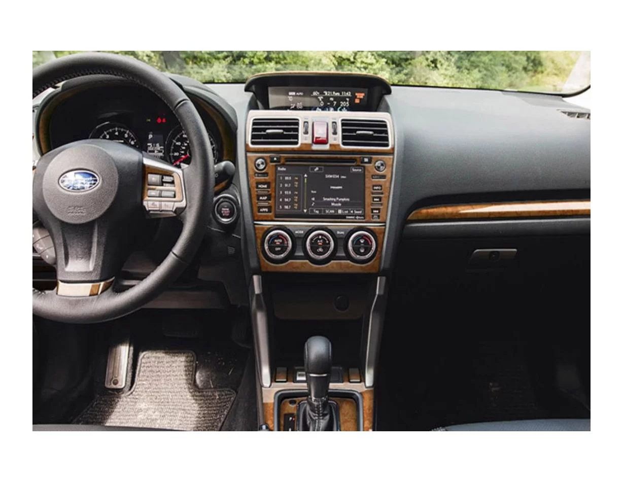 Subaru Impreza G4 2012-2014 Súprava obloženia palubnej dosky 3D interiéru Dekorácia palubnej dosky 51 dielov - 1