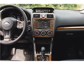 Subaru Impreza G5 2015-2018 Súprava obloženia palubnej dosky 3D interiéru Dekorácia palubnej dosky 26 dielov - 1