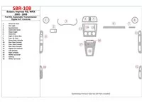 Subaru Impreza WRX 2005-2008 Kompletná sada, Automatická prevodovka, Automatická súprava AC ovládania interiéru BD Dash Dekor Ki Subaru Impreza WRX 2005-2008 Kompletná sada, Automatická prevodovka, Automatická súprava AC ovládania interiéru BD Dash Dekor Ki
