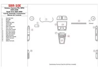 Subaru Impreza WRX 2005-2008 kompletná sada, automatická prevodovka, manuálna prevodovka AC ovládanie interiéru BD súprava oblož Subaru Impreza WRX 2005-2008 kompletná sada, automatická prevodovka, manuálna prevodovka AC ovládanie interiéru BD súprava oblož