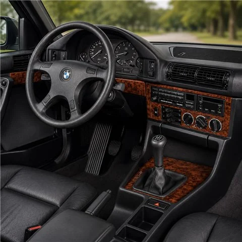 BMW 5 E34 1989-1993 3D dekor palubnej dosky, 22 dielov