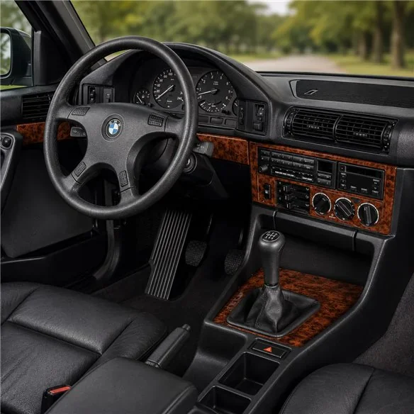 BMW 5 E34 1989-1993 3D dekor palubnej dosky, 22 dielov